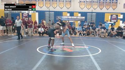 175 lbs Finals (8 Team) - Eli Diaz, Somerset vs Paul Wright, Lake Gibson