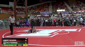 140 lbs Quarterfinal - Lyndsey Escareno, Eureka vs Keimarla Thompson, Pratt