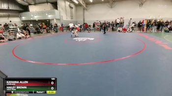 105 lbs Cons. Round 3 - Hailey Brown, Vista Peak vs Kayanna Allen, Loveland
