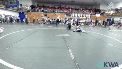 55 lbs Quarterfinal - Callen Hardin, Team Guthrie Wrestling vs Tatum Hawkins, Noble Takedown Club