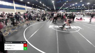 86 lbs Round Of 32 - Demitry Hidalgo, Poway Elite vs Xander Poulin, Dominate WC