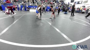 40 lbs Consi Of 8 #2 - Sebastian Ramos, Weatherford Youth Wrestling vs Caroline Rice, Noble Takedown Club