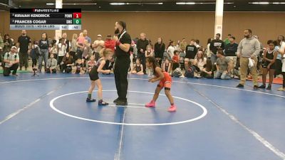 49-54 lbs Semis - Kiraiah Kendrick, Powerhouse Wrestling vs Frances Cogar, Spartan Mat Club