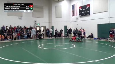 150 lbs Champ. Round 2 - Owen Schwieker, Hewitt-Trussville Middle School vs Joshua Gonzalez, Pelham Park Middle School