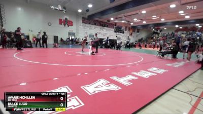 105 lbs Cons. Round 3 - Avarie McMillen, Big Bear vs Dulce Lugo, Cerritos