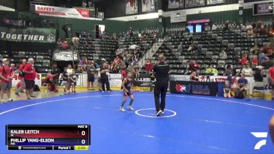 59 lbs Quarterfinal - Kaleb Leitch, IN vs Phillip Yang-Elson, MN