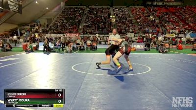 2A 182 lbs Quarterfinal - Wyatt Moura, Tri-Valley vs Rigin Dixon, Challis