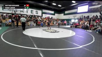 215 lbs 3rd Place Match - Randy Lenoir, East Bakersfield vs Matthew Mohamed, Arvin
