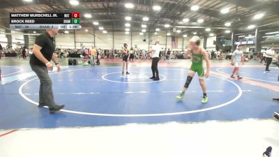 105 lbs Rr Rnd 1 - Matthew Murschell Jr., Mat Warriors Gold MS - MS vs Brock Reed, Shamrock Wrestling Club Red - MS