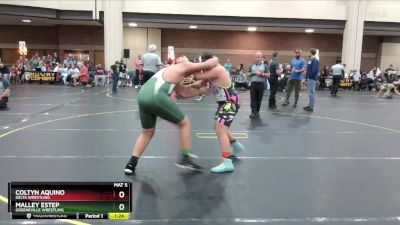 Round 2 - Coltyn Aquino, Delta Wrestling vs Malley Estep, Greeneville Wrestling