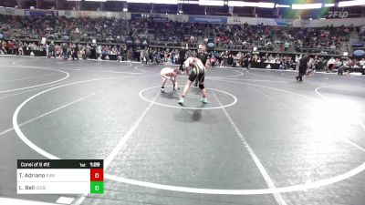 150 lbs Consi Of 8 #2 - Tatum Adriano, RHYNO ACADEMY Of WRESTLING vs Landon Bell, Ogden's Outlaws Wrestling Club