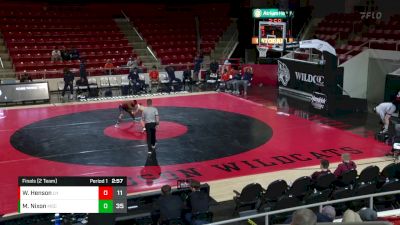 141 lbs Finals (2 Team) - Wyatt Henson, Lock Haven vs Myrin Nixon, Morgan State