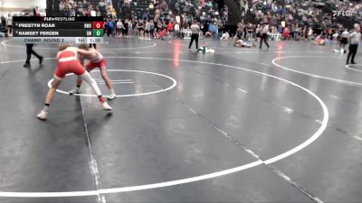 120 lbs Champ. Round 2 - Ramsey Fergen, SBL Warriors vs Prestyn Roan, Riverside Wrestling Club