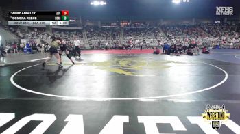 G6A-170 lbs Cons. Semi - Abby Anglley, ELGIN (Girls) vs Sonora Reece, BROKEN ARROW (Girls)