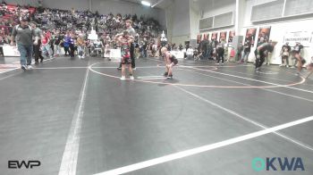 52 lbs Quarterfinal - Caulder Alley, Pawnee Wrestling Club vs Daxton Houston, Skiatook Youth Wrestling