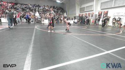 52 lbs Quarterfinal - Caulder Alley, Pawnee Wrestling Club vs Daxton Houston, Skiatook Youth Wrestling