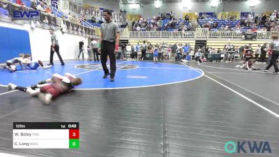 52 lbs Semifinal - Winston Bolay, Perry Wrestling Academy vs Creed Long, Marlow Outlaws