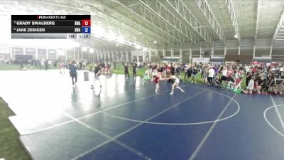 100 lbs Semifinal - Grady Swalberg, Sanderson Wrestling Academy vs Jake Zesiger, Sanderson Wrestling Academy