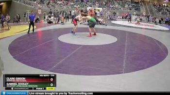 170 lbs Cons. Round 2 - Gabriel Dooley, Waldport Leprechauns Wrestling vs Clark Gibson, Roseburg High School