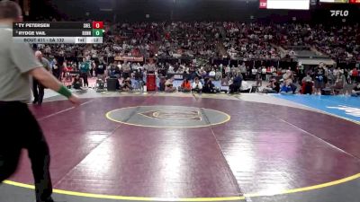 5A 132 lbs 3rd Place Match - Ty Petersen, Shelley vs Rydge Vail, Bonneville