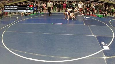145 lbs Quarters - Olivia Ontiveros, Gold Rush Wrestling vs Jaylah Metelko, Carbon Wrestling