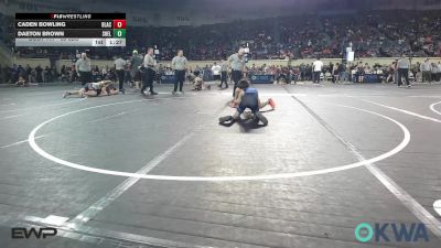 88 lbs Semifinal - Caden Bowling, Blackwell Wrestling Club vs Daeton Brown, Shelton Wrestling Academy