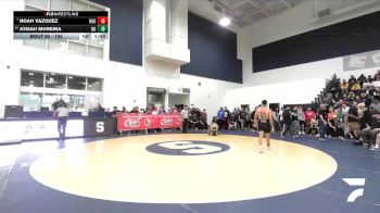 150 lbs Champ. Round 1 - Noah Vazquez, Eleanor Roosevelt vs Josiah Moreira, Brea Olinda