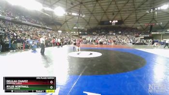 Girls 3A/4A 135 5th Place Match - Delilah Chavez, Sunnyside (Girls) vs Rylee Northall, Jackson (Girls)