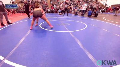 110-117 lbs Quarterfinal - Kadence Rutherford, Grove Takedown Club vs Rocklyn Johnson, Brushy Wrestling Club