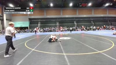 120 lbs Cons. Round 6 - Layne Swift, Kelso vs Brooklyn Harper, Oakdale