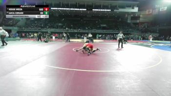 132 lbs Quarterfinal - Jesse Meza, Oakdale vs Luca Cerasi, Escalon