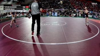 3A 132 lbs Champ. Round 1 - Wylee Allender, Parma vs Porter Mills, Malad