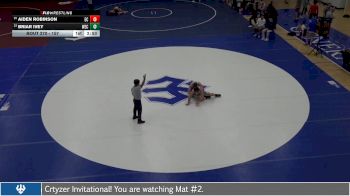 157 lbs Cons. Round 4 - Aiden Robinson, Elizabethtown College vs Briar Ivey, Wisconsin Eu Claire