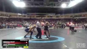 5A 152 lbs Quarterfinal - Diego Francisco, Rio Rancho vs Brennan Grant, Volcano Vista