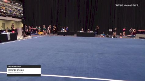 Delanie Chuma - Women's Pairs, Classic Gymnastics - 2021 Women's Xcel Region 4 Championships
