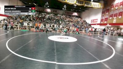 190 lbs Champ. Round 1 - Braden Bramwell, Lincoln Middle School vs Dylan Willis, Dean Morgan