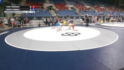 113 lbs Cons. Rd Of 16 - Cody Sieminski, Oregon vs Brody Compau, Michigan