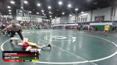 106 lbs 1st Place Match - Grant Fearing, Temecula Valley vs Cash Draper, Great Oak