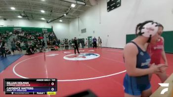 125 lbs Quarterfinal - Gillian Holman, Glenrock Wrestling Club vs Caydence Watters, Windy City Wrestlers
