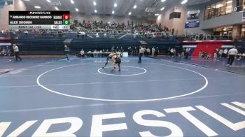 126 lbs Cons. Round 1 - Armando Recendez Garrido, Klein Oak vs Alex Shomin, Dallas Jesuit College Prep School