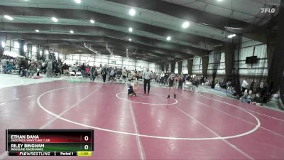 90 lbs Cons. Round 2 - Ethan Dana, Shootbox Wrestling Club vs Riley Bingham, Ridgeline Riverhawks