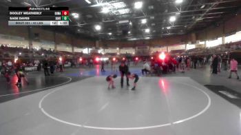 43 lbs Rr Rnd 1 - Dooley Weatherly, Dumas WC vs Sage Daves, Dove Creek WC