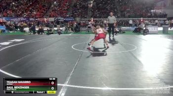 5A 98 lbs Cons. Round 1 - Saul Benzinger, Post Falls vs Teagan Navarro, Nampa