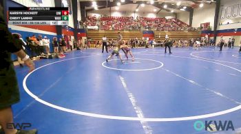 95-105 lbs Rr Rnd 1 - Karsyn Hockett, Caney Valley Wrestling vs Chevy LamHo, Wagoner Takedown Club