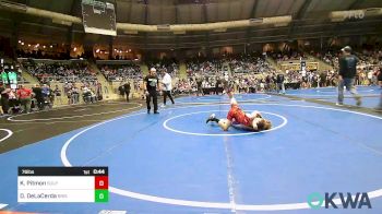 76 lbs Consi Of 16 #2 - Kannen Pitmon, Sulphur Youth Wrestling Club vs Daxen DeLaCerda, Bristow Youth Wrestling