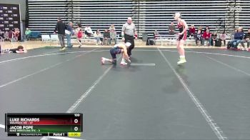 100 lbs Round 5 (10 Team) - Jacob Pope, Noke Wrestling RTC vs Luke Richards, Wolfpack WC