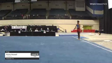 Korey Russell - Floor, La Fleur's - 2021 USA Gymnastics Development Program National Championships