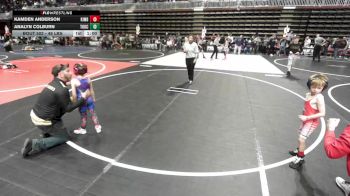 46 lbs Quarterfinal - Kamden Anderson, Kimball WC vs AnaLyn Colburn, Touch Of Gold