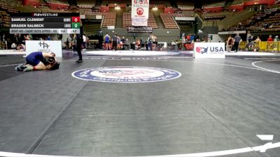 Cadet Boys Upper - 165 lbs Cons. Round 5 - Samuel Clement, USA Gold Wrestling Club vs Braden Salbeck, Liberty Ranch High School Wrestling