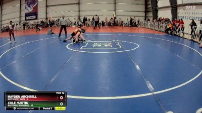 88 lbs Rd# 2 10:30am Friday - Cole Martin, Backyard Brawlers vs Hayden Archbell, East Coast Elite